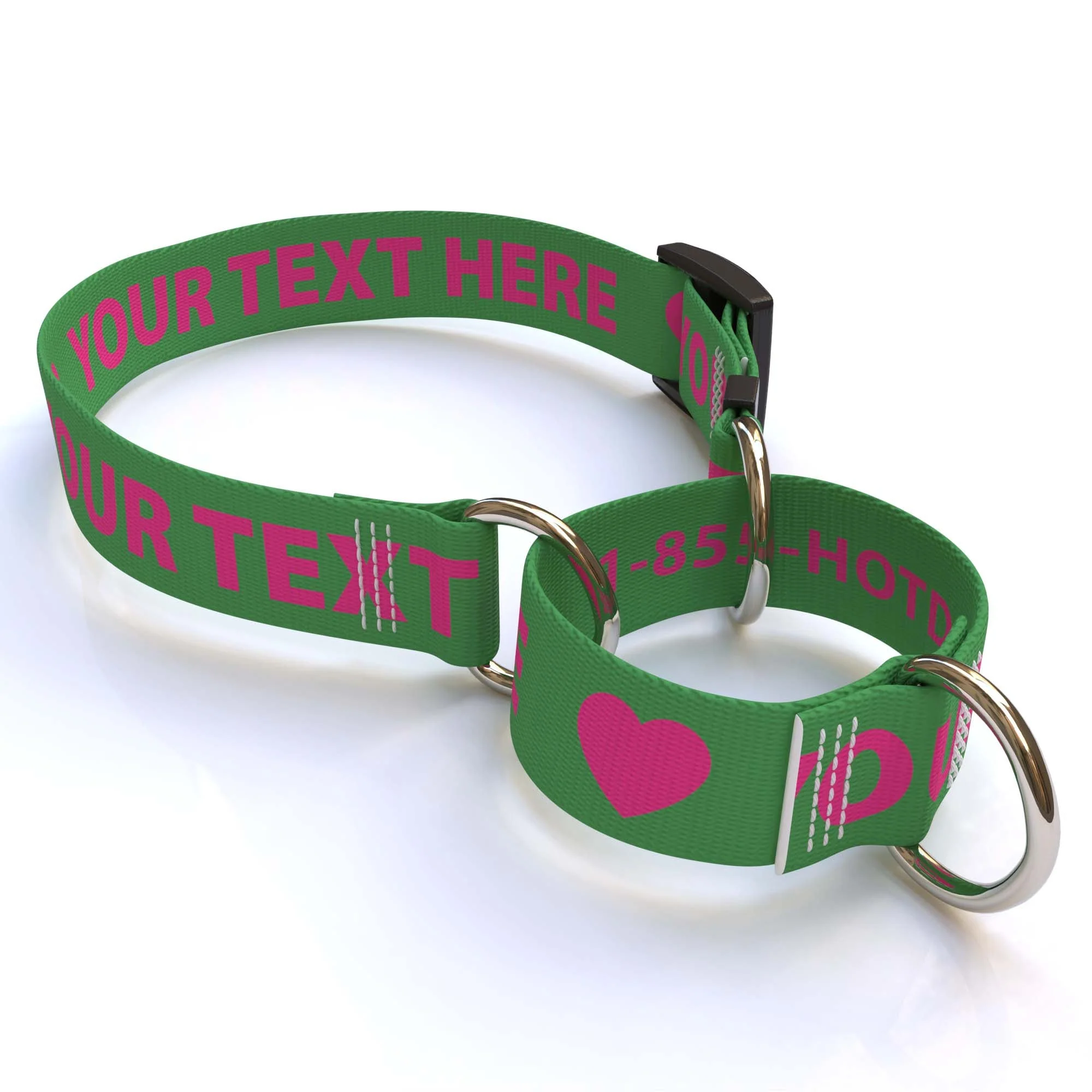Personalized Solid Colored Martingale Collar - Image 9
