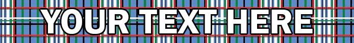 Personalized Tartan Plaid Blue Dog Collar - Image 2