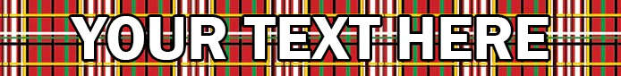 Personalized Tartan Plaid Red Dog Collar - Image 2