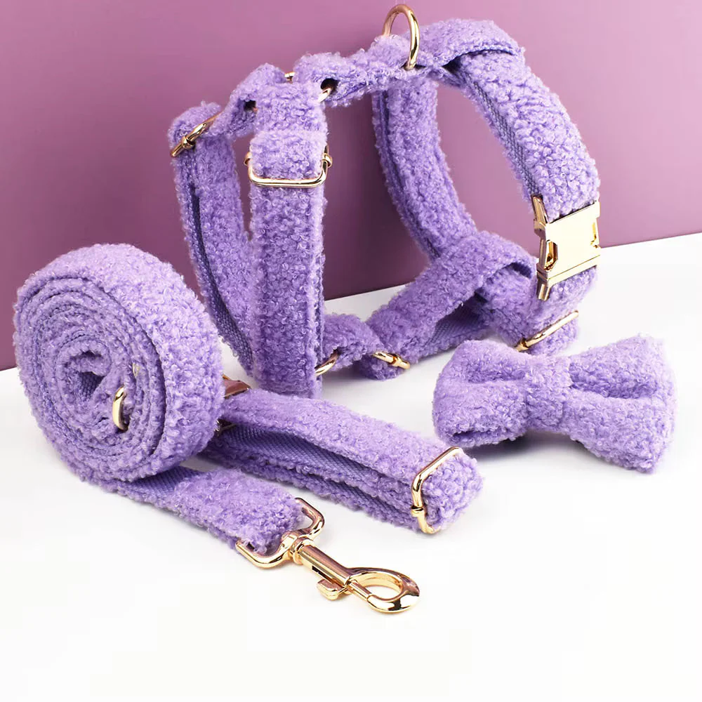 Personalized Teddy Purple Velvet Classic Set - Image 17