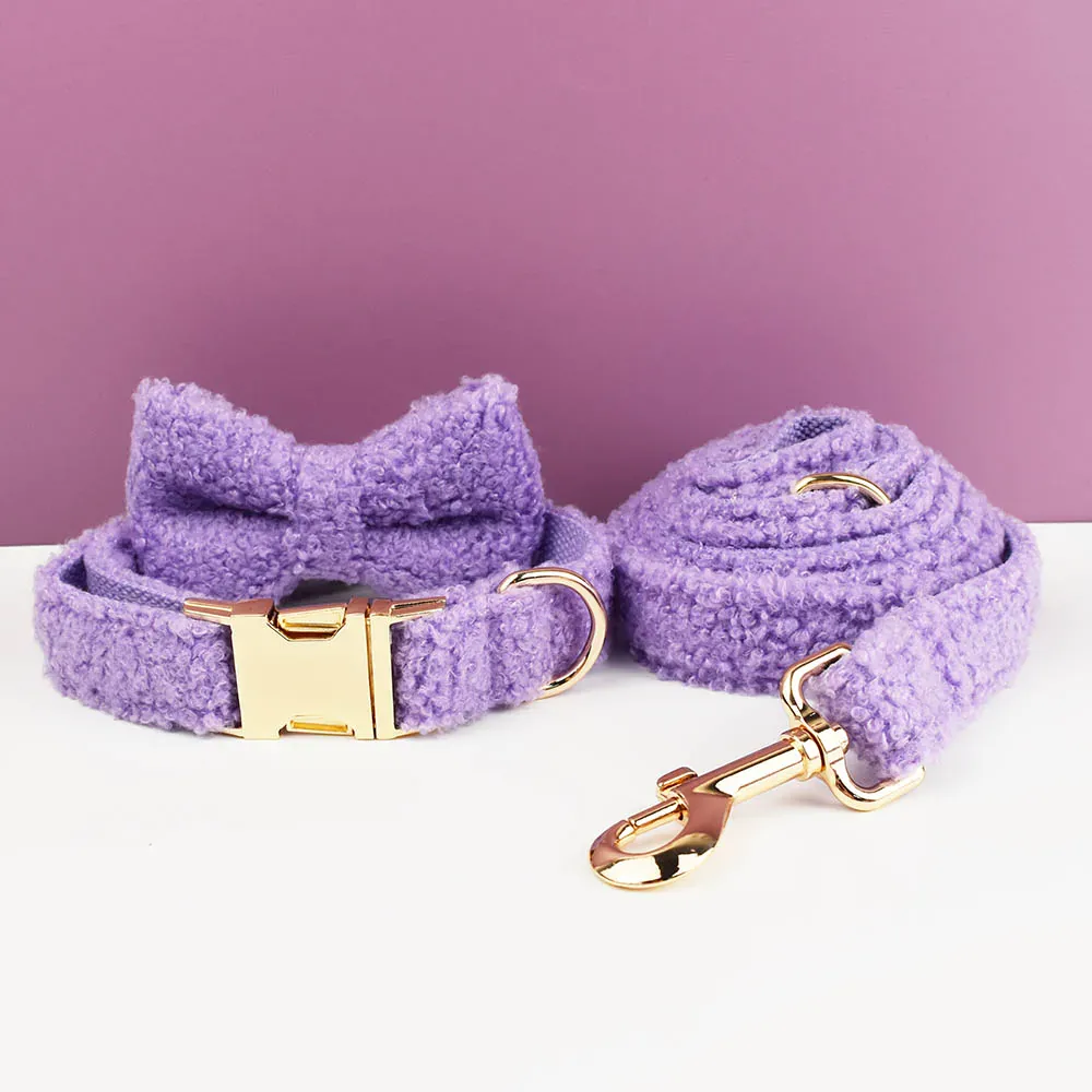 Personalized Teddy Purple Velvet Classic Set - Image 3