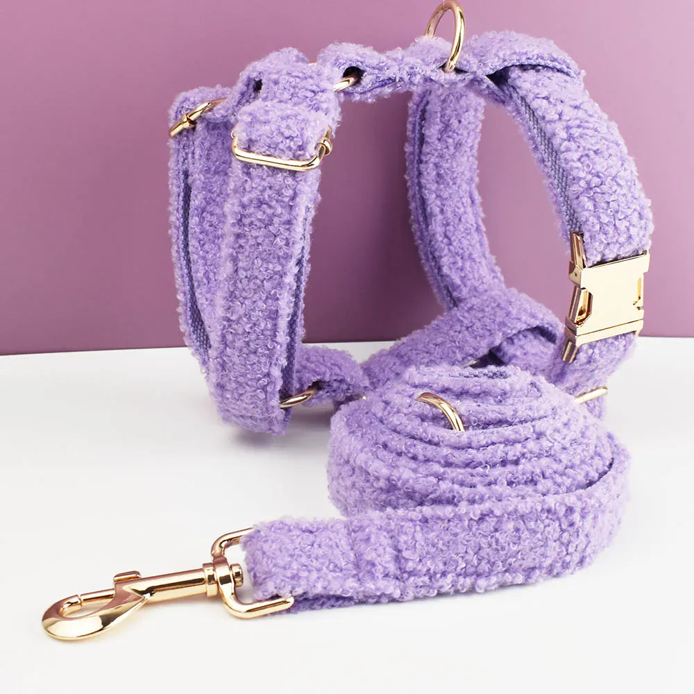 Personalized Teddy Purple Velvet Classic Set - Image 5