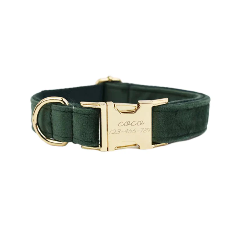 Personalized Velvet Dark Green Classic Set - Image 13