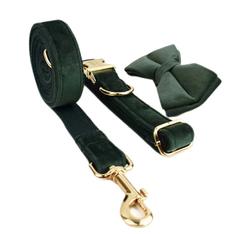 Personalized Velvet Dark Green Classic Set - Image 15