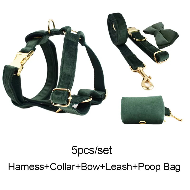Personalized Velvet Dark Green Classic Set - Image 17