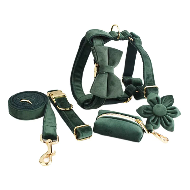 Personalized Velvet Dark Green Classic Set - Image 18