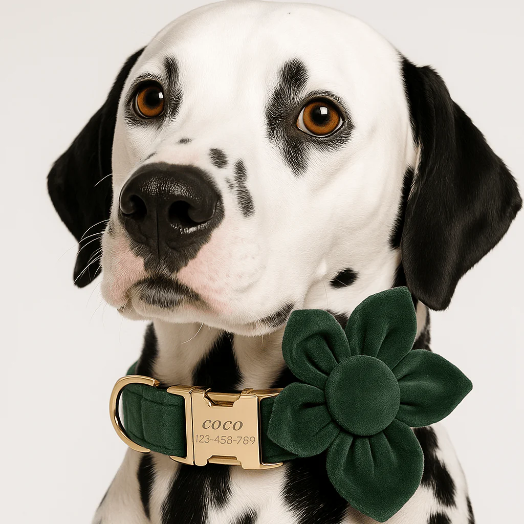 Personalized Velvet Dark Green Classic Set - Image 2