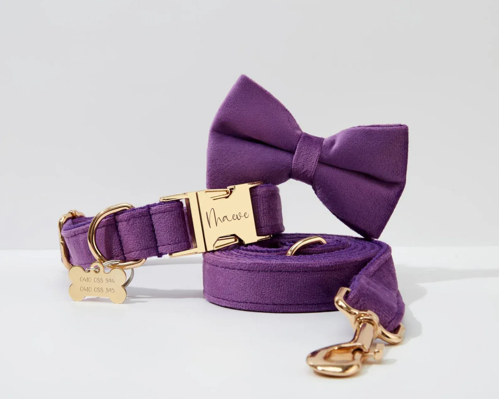 Personalized Velvet Purple Classic Set - Image 5