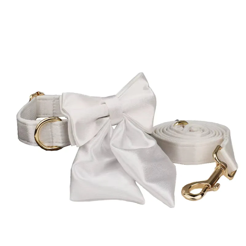Personalized Wedding Pure White Satin Classic Set - Image 18