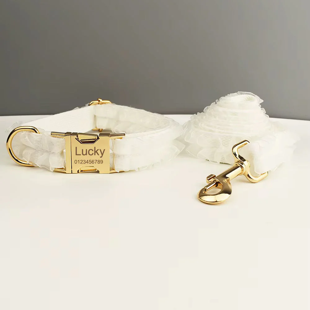 Personalized Wedding White Lace Classic Set - Image 18