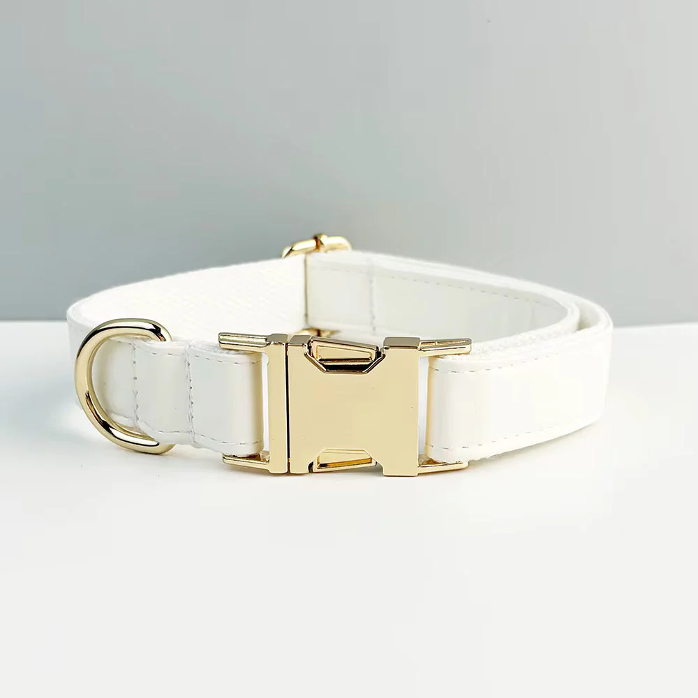 Personalized White Leather Classic Set - Image 13