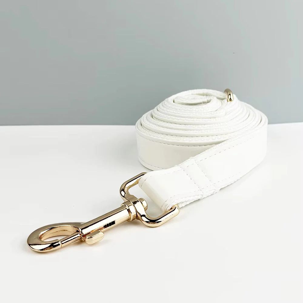 Personalized White Leather Classic Set - Image 14