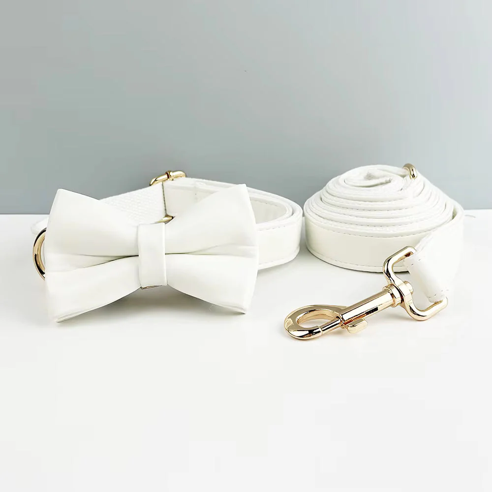 Personalized White Leather Classic Set - Image 17