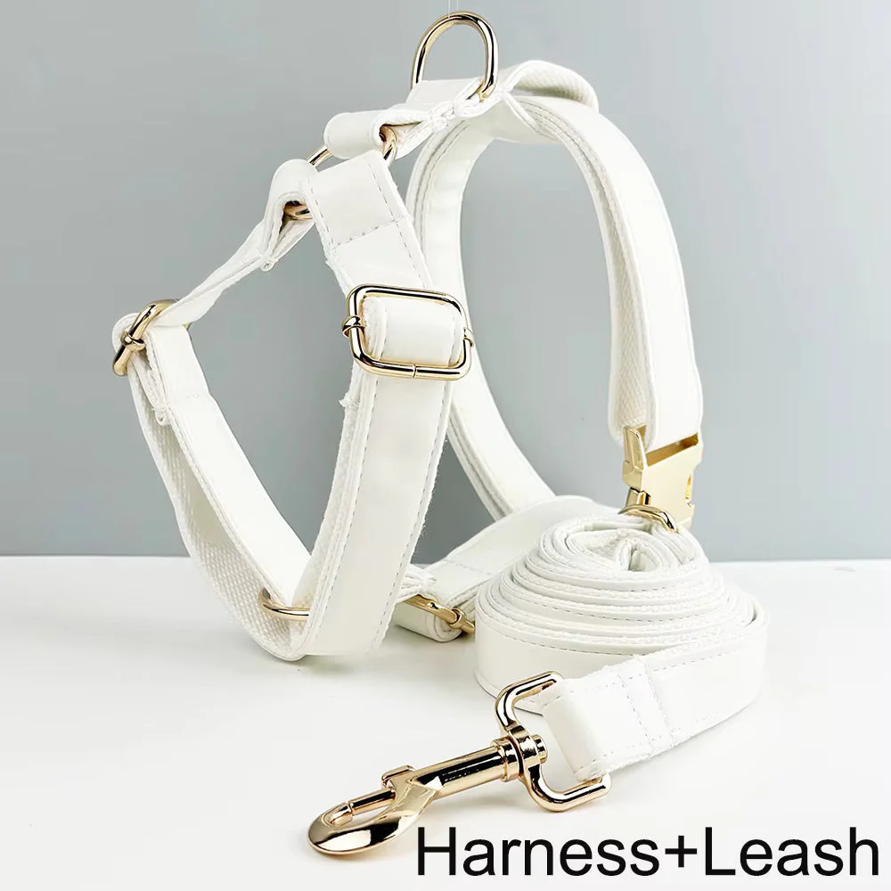 Personalized White Leather Classic Set - Image 18