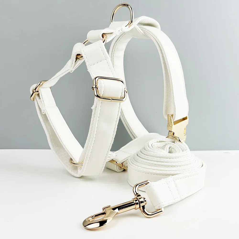 Personalized White Leather Classic Set - Image 7
