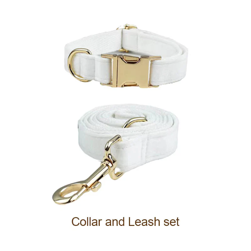 Personalized White Wedding Velvet Classic Set - Image 17