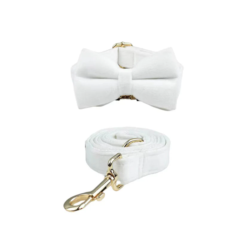 Personalized White Wedding Velvet Classic Set - Image 18