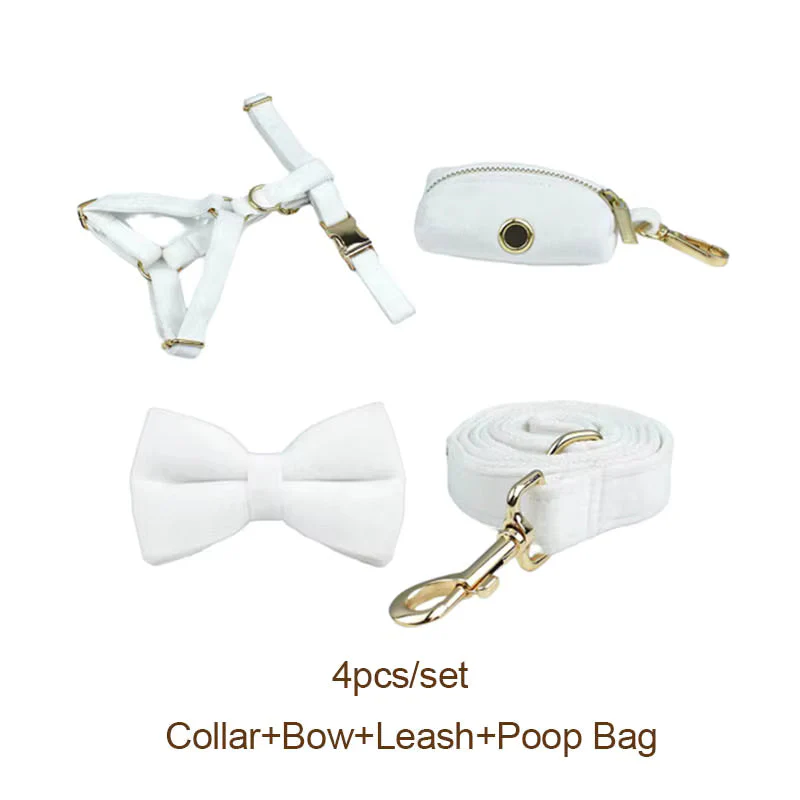 Personalized White Wedding Velvet Classic Set - Image 20