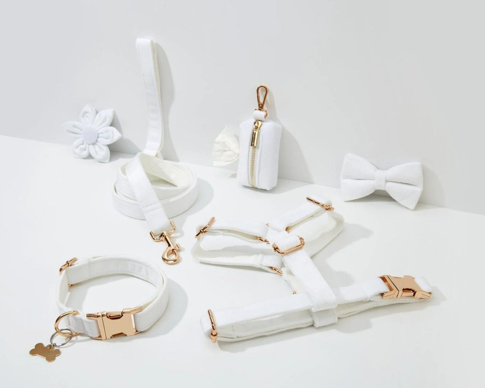 Personalized White Wedding Velvet Classic Set - Image 3