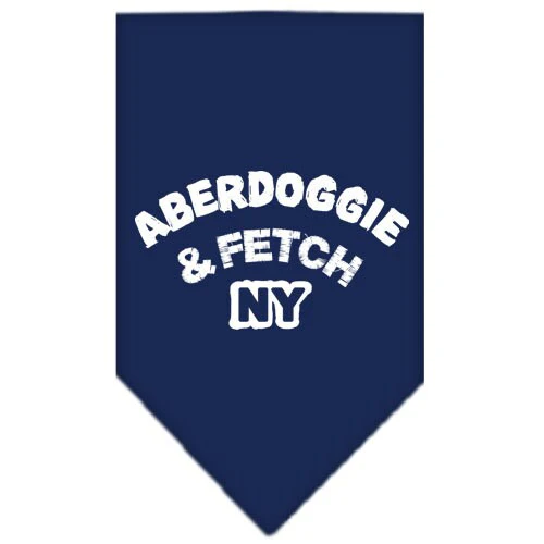 Pet and Dog Bandana Screen Printed, "Aberdoggie & Fetch NY" - Image 10