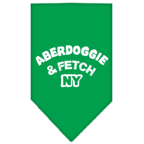 Pet and Dog Bandana Screen Printed, "Aberdoggie & Fetch NY" - Image 6