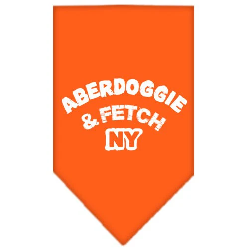 Pet and Dog Bandana Screen Printed, "Aberdoggie & Fetch NY" - Image 8