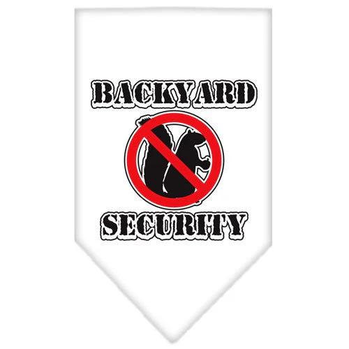 Pet and Dog Bandana Screen Printed, "Backyard Security" - Image 2