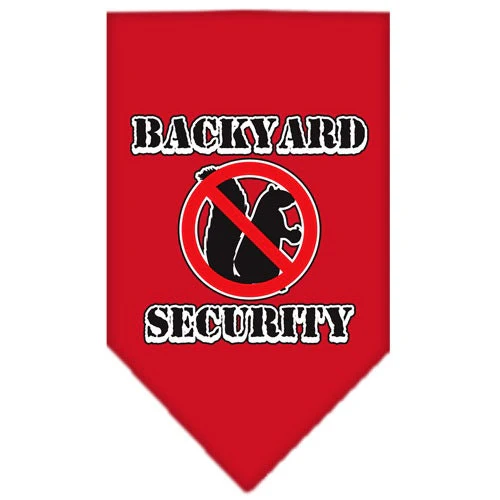 Pet and Dog Bandana Screen Printed, "Backyard Security" - Image 3
