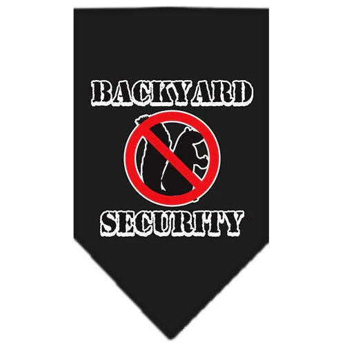 Pet and Dog Bandana Screen Printed, "Backyard Security" - Image 4