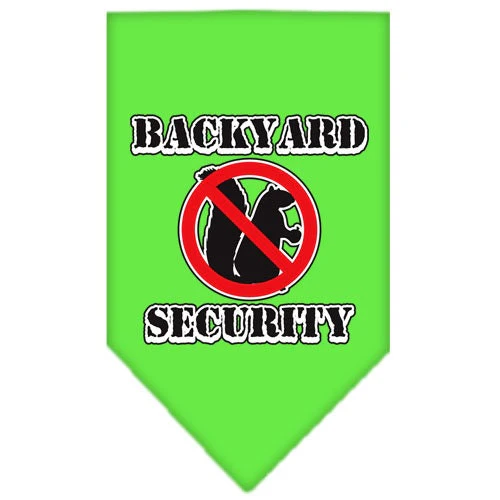 Pet and Dog Bandana Screen Printed, "Backyard Security" - Image 6