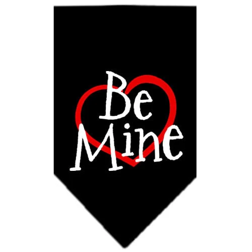 Pet and Dog Bandana Screen Printed, "Be Mine" - Image 2