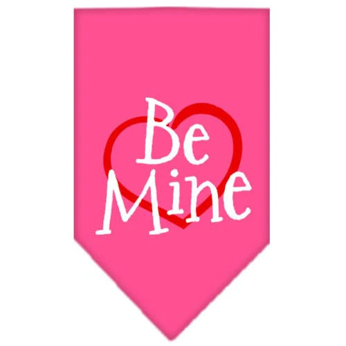 Pet and Dog Bandana Screen Printed, "Be Mine" - Image 5