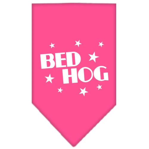 Pet and Dog Bandana Screen Printed, "Bed Hog" - Image 3