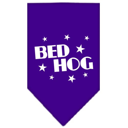 Pet and Dog Bandana Screen Printed, "Bed Hog" - Image 4