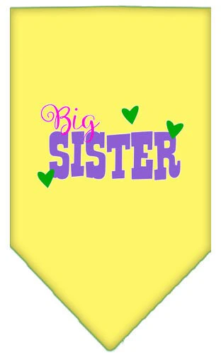 Pet and Dog Bandana Screen Printed, "Big Sister" - Image 7