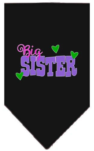 Pet and Dog Bandana Screen Printed, "Big Sister" - Image 8