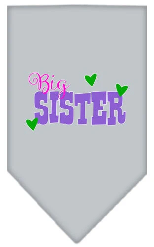 Pet and Dog Bandana Screen Printed, "Big Sister" - Image 9