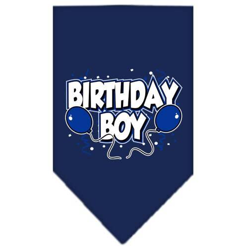Pet and Dog Bandana Screen Printed, "Birthday Girl -or- "Birthday Boy" - Image 7