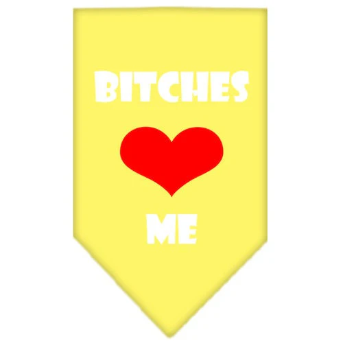 Pet and Dog Bandana Screen Printed, "Bitches Love Me" - Image 10