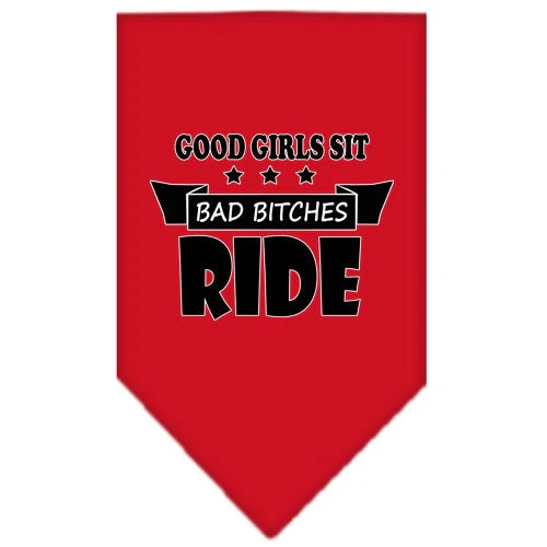 Pet and Dog Bandana Screen Printed, "Bitches Ride" - Image 10