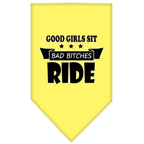 Pet and Dog Bandana Screen Printed, "Bitches Ride" - Image 7