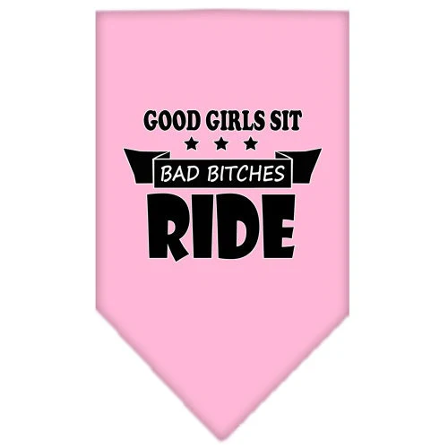 Pet and Dog Bandana Screen Printed, "Bitches Ride" - Image 9