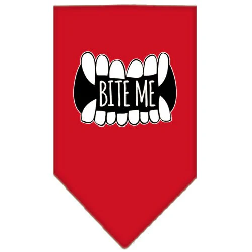 Pet and Dog Bandana Screen Printed, "Bite Me" - Image 10