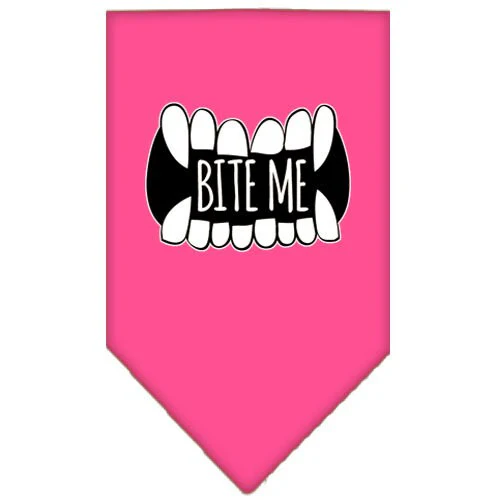 Pet and Dog Bandana Screen Printed, "Bite Me" - Image 2