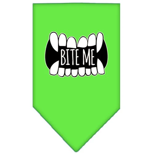 Pet and Dog Bandana Screen Printed, "Bite Me" - Image 4