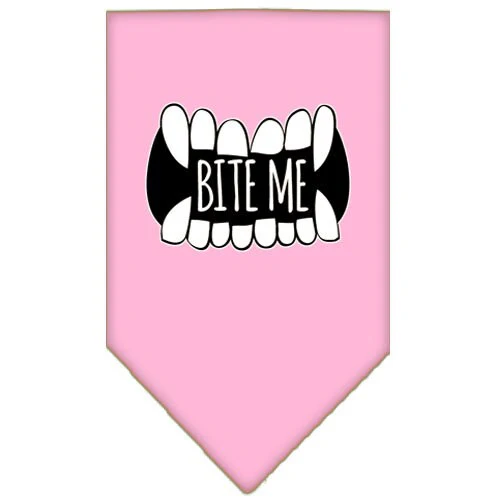 Pet and Dog Bandana Screen Printed, "Bite Me" - Image 5