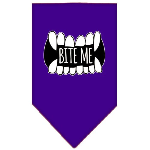 Pet and Dog Bandana Screen Printed, "Bite Me" - Image 6
