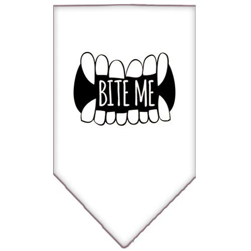Pet and Dog Bandana Screen Printed, "Bite Me" - Image 7