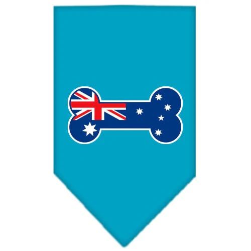 Pet and Dog Bandana Screen Printed, "Bone Shaped Australian Flag" - Image 10