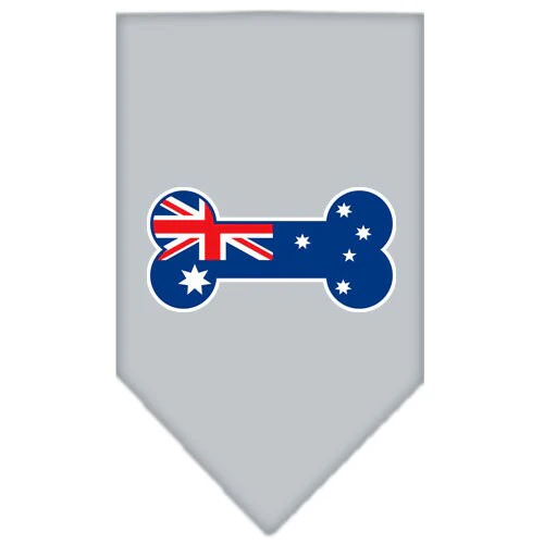 Pet and Dog Bandana Screen Printed, "Bone Shaped Australian Flag" - Image 5